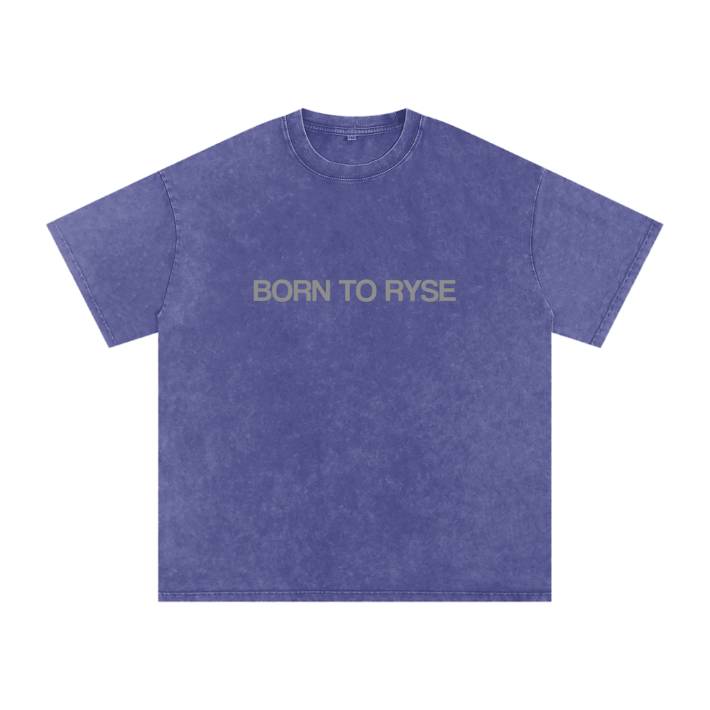 Acid Wash BORN TO RYSE T-Shirt