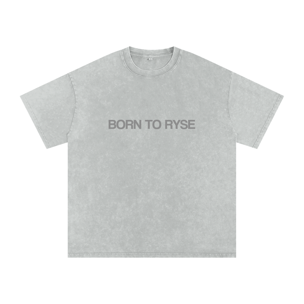 Acid Wash BORN TO RYSE T-Shirt