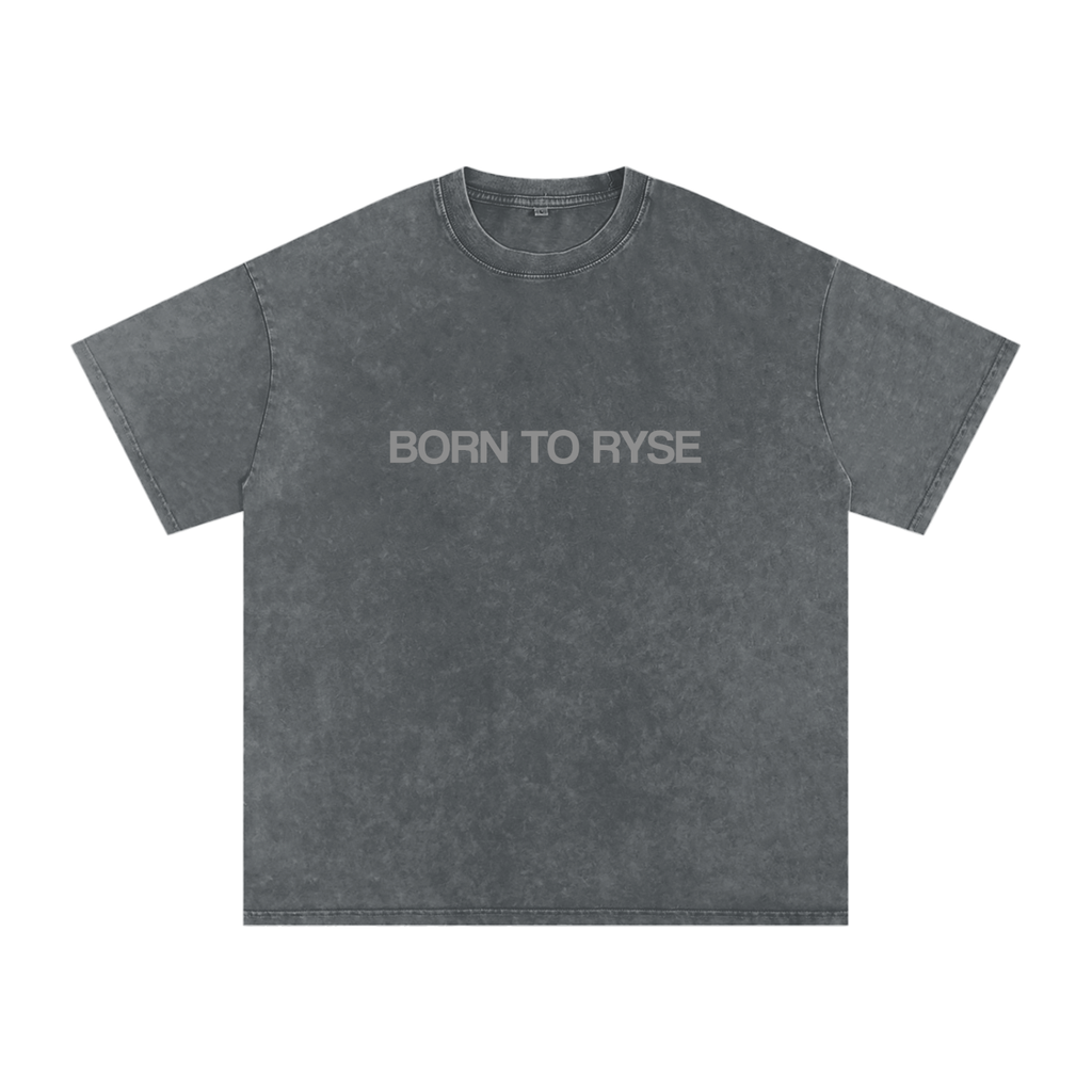 Acid Wash BORN TO RYSE T-Shirt